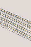 Modal Ribbed Headband in Blue & Yellow Stripe