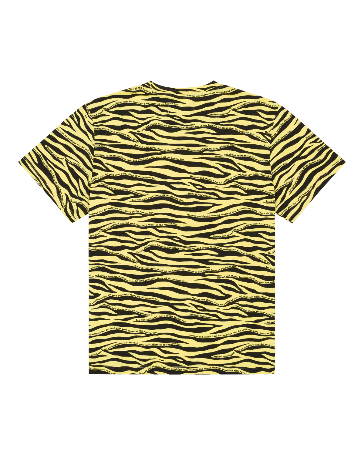 Zebra Poem Camo Tee Yellow