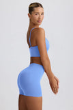Define Luxe Mini Shorts in Light Blue